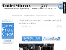 Tablet Screenshot of outletmirrors.com